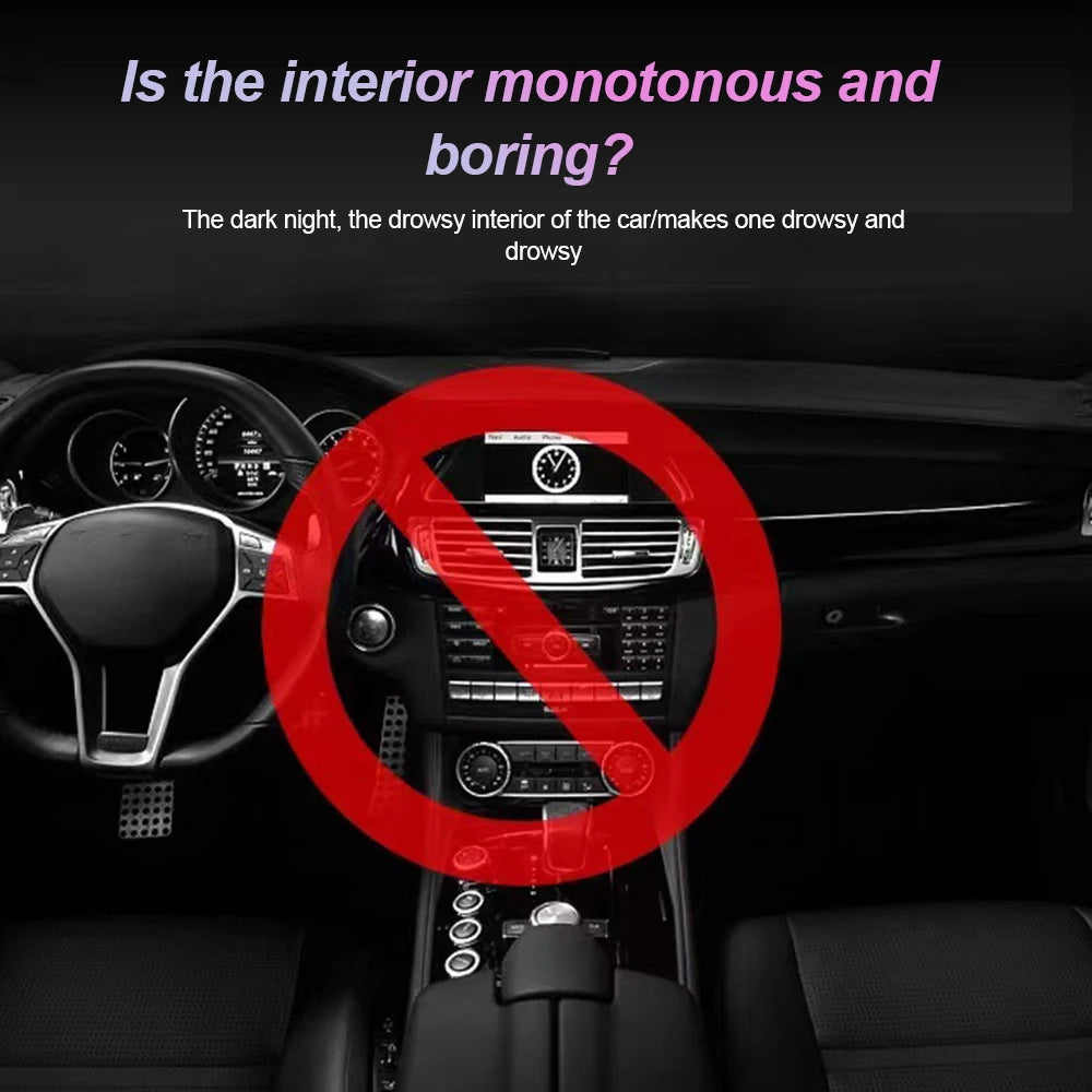 1 pc Multi Color Car Light Wireless LED Touch Light Roof Light Sensor Read Lamp Mini USB Charging Light Car Interior Accsesories