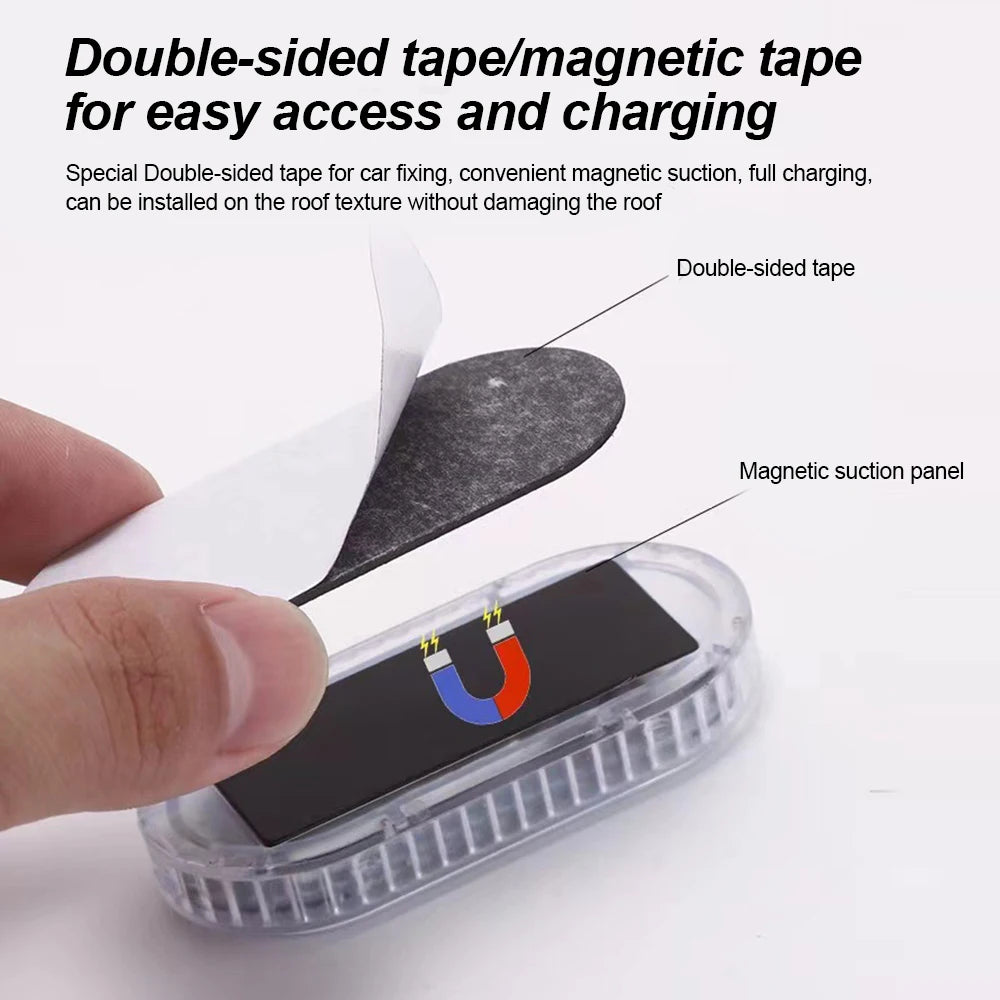 1 pc Multi Color Car Light Wireless LED Touch Light Roof Light Sensor Read Lamp Mini USB Charging Light Car Interior Accsesories