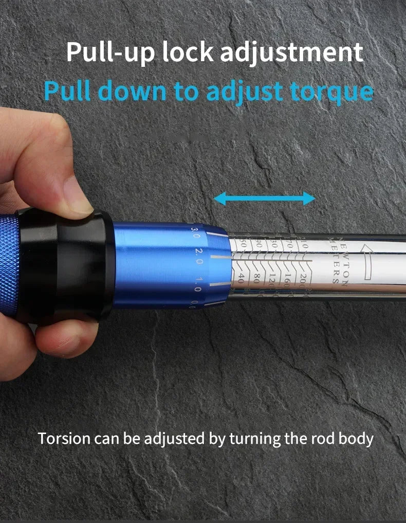 5-60N.m Torque Wrench 3/8 Inch Square Drive Torques Key ±3% High Precision Torque Wrench Professional Bicycle Automotive Tool