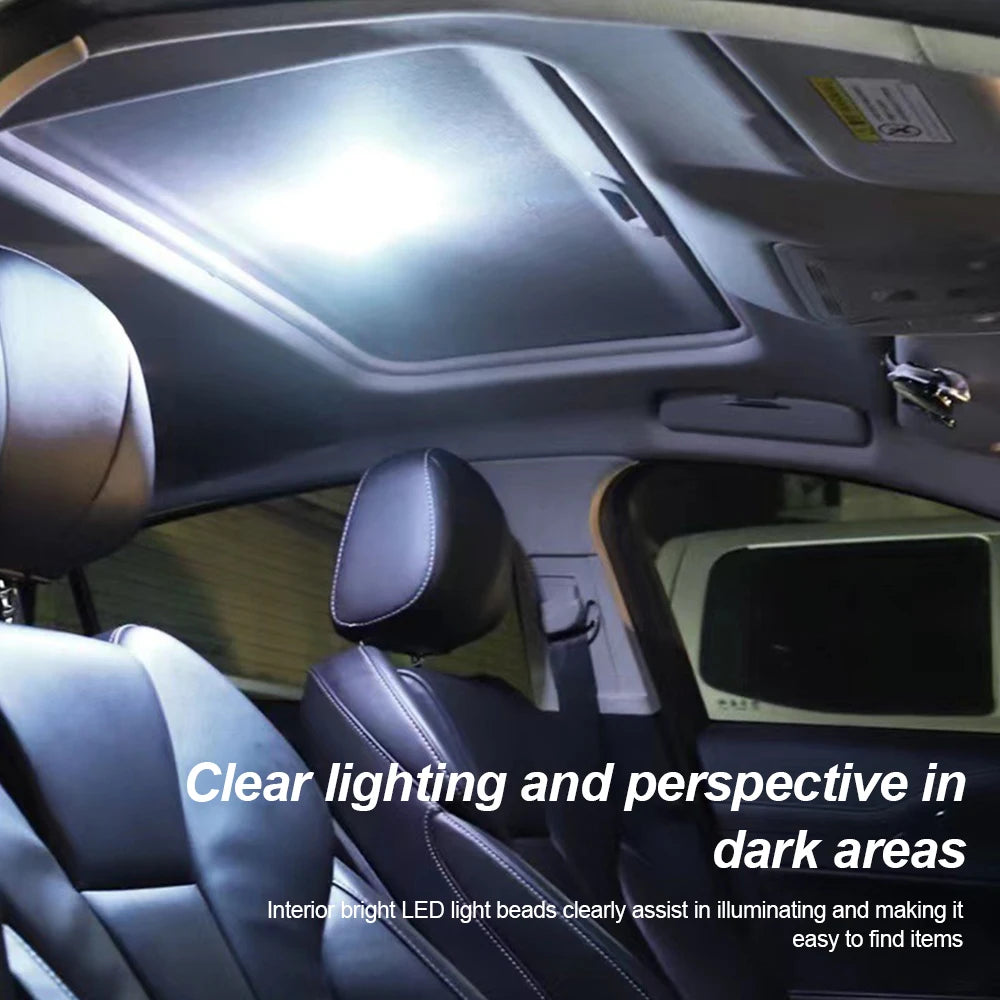 1 pc Multi Color Car Light Wireless LED Touch Light Roof Light Sensor Read Lamp Mini USB Charging Light Car Interior Accsesories